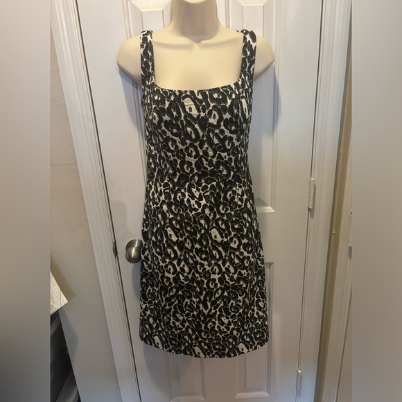 Milly Leopard dress size 6 in grey, cream, and black - Picture 2 of 4